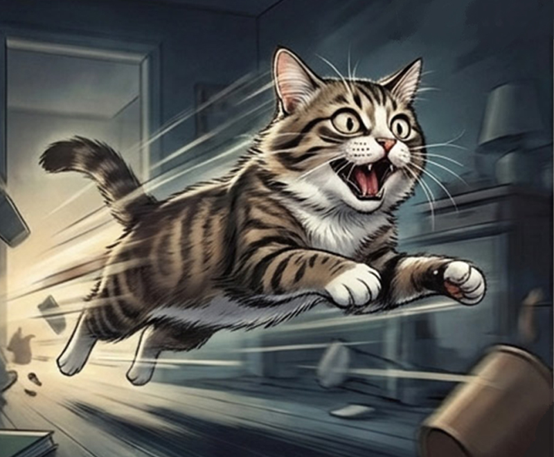 貓咪嚎叫原因第二類精力過剩